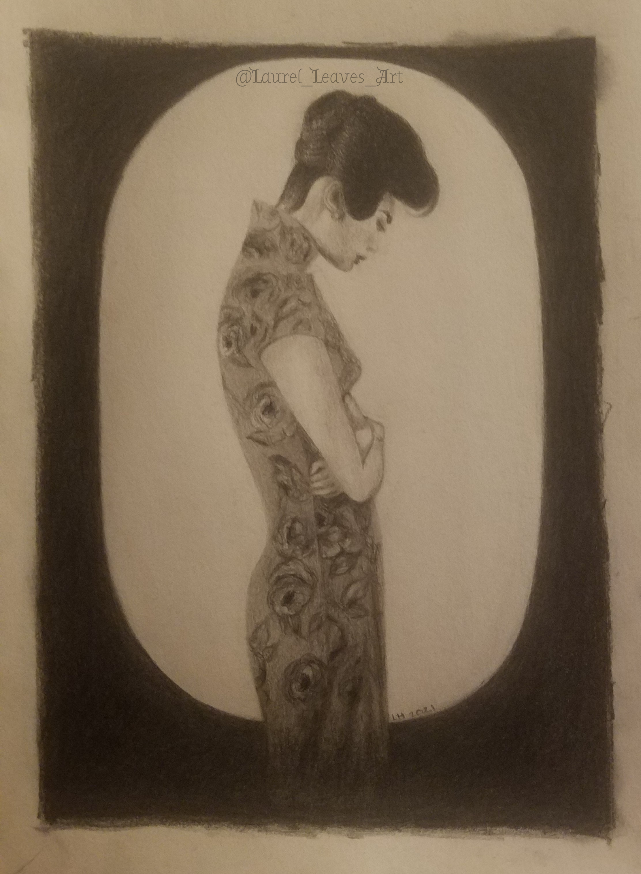 Love, <em>2021</em>, Graphite
            <br>Inspiration from 'In the Mood for Love'
            Directed by Wong Kar Wai